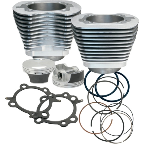 ZESTAW CYLINDER TŁOK  S&S CYCLE CYLINDER/PISTON KIT TWIN-CAM 106 SILVER
