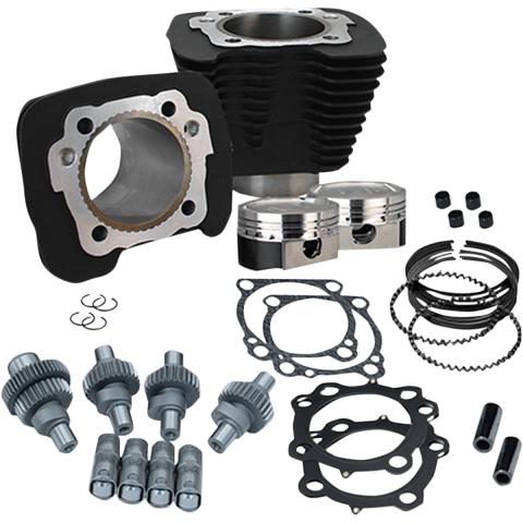 ZESTAW CYLINDER TŁOK S&S CYCLE HOOLIGAN KIT 883CC TO 1200CC BLACK