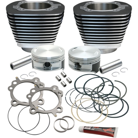 ZESTAW CYLINDER TŁOK S&S CYCLE REPLACEMENT CYLINDER/PISTON KIT TWIN-CAM 106-STROKER BLACK