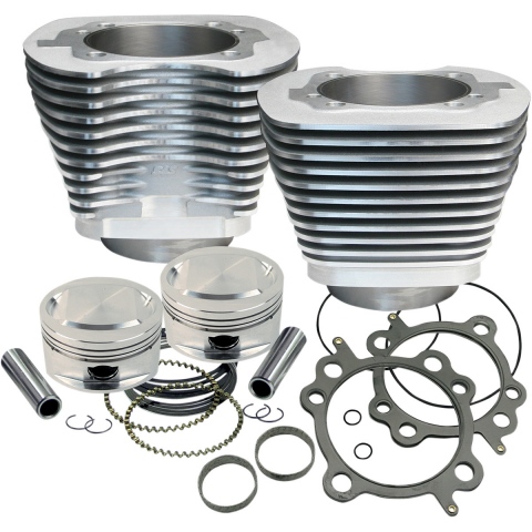 ZESTAW CYLINDER TŁOK S&S CYCLE REPLACEMENT CYLINDER/PISTON KIT TWIN-CAM 95 SILVER