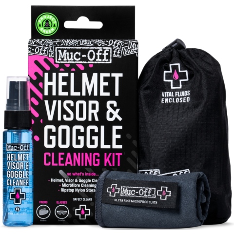 Zestaw do czyszczenia wizjerów i szybek kasków, gogli i motocykla - Helmet, Visor & Goggle Cleaning Kit